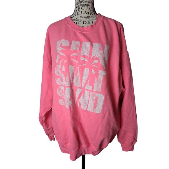 Dean clothing co pink sweater gildan tag XL - Picture 1 of 3